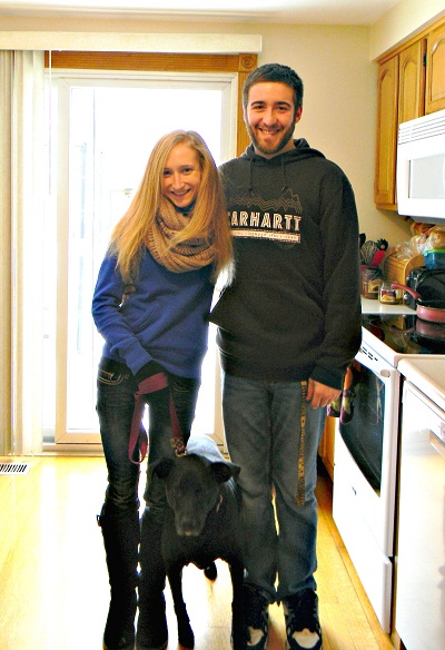 Jimmy and I before we took Lola for a walk. 