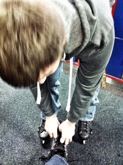 Jimmy even tied my skates for me. What a gem. 