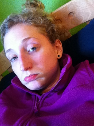 Ever the blogger, I had to document my sickness with a lovely picture...