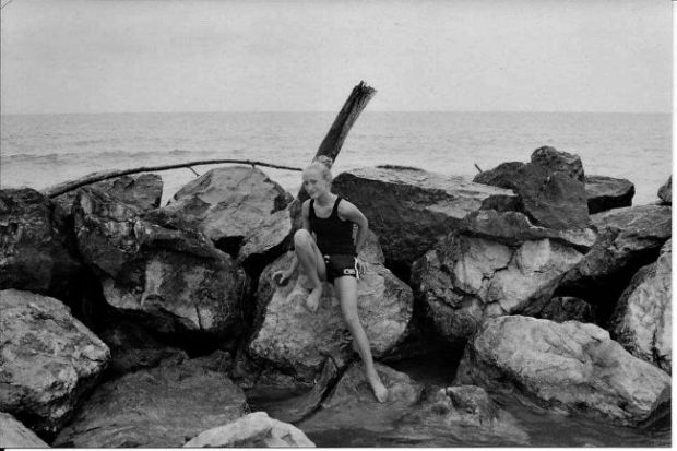 A pre-teen me spending time by the ocean in Virginia.