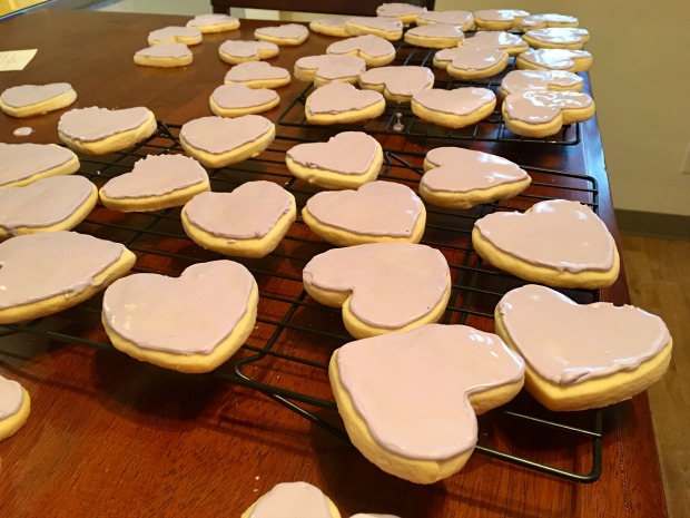 Heart sugar cookies