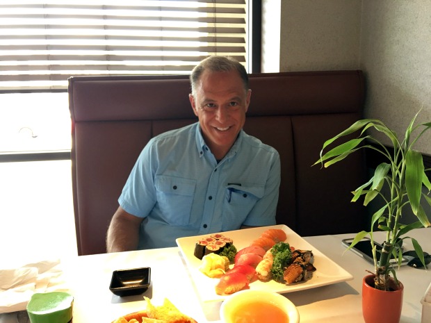 Sushi restaurant meal