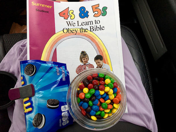 Candy and teaching materials