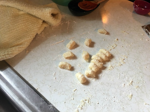Homemade gnocchi dough