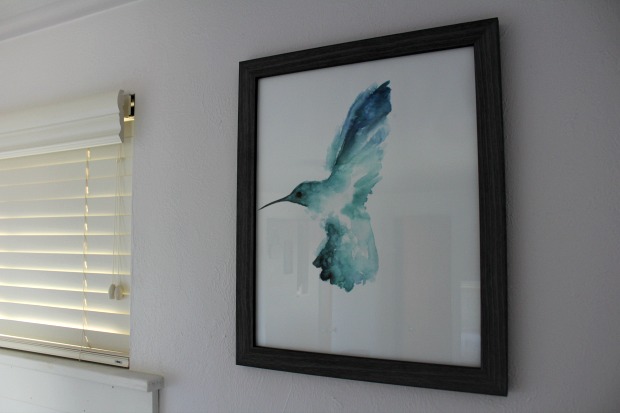 Hummingbird watercolor artwork print