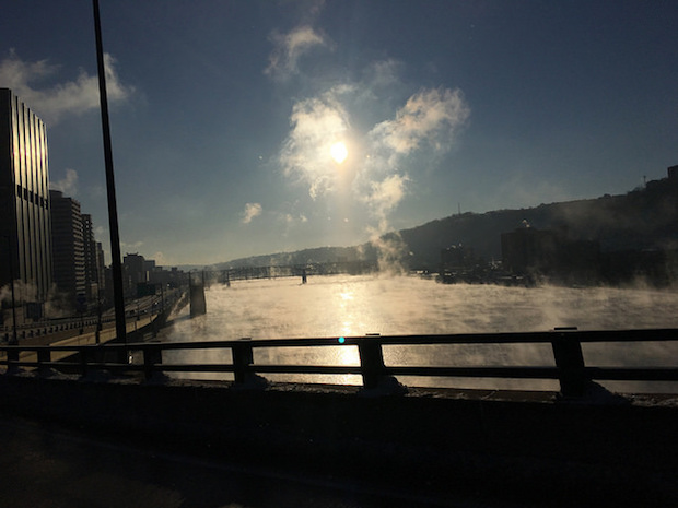 Pittsburgh in the morning in January
