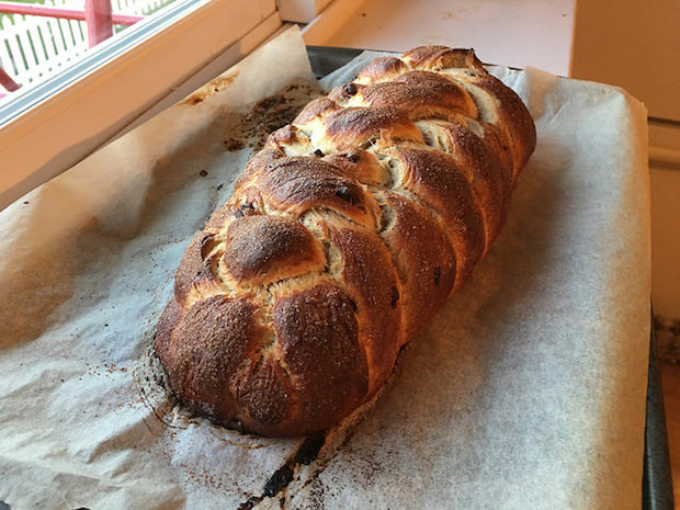 Chocolate cherry challah from Modern Jewish Baker cookbook