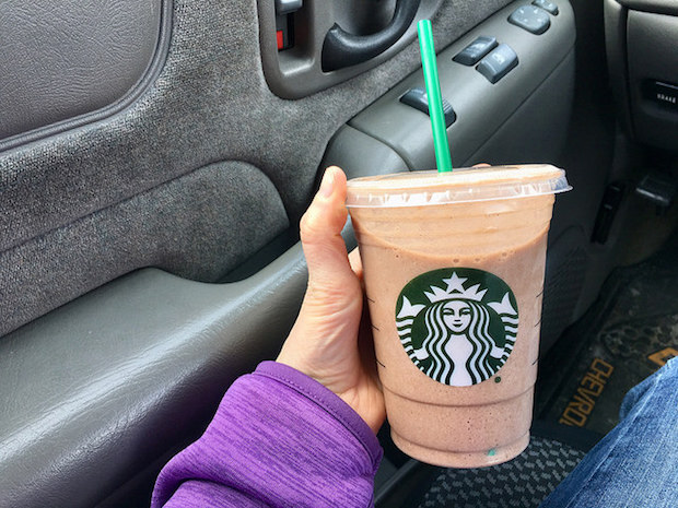 Starbucks chocolate banana smoothie