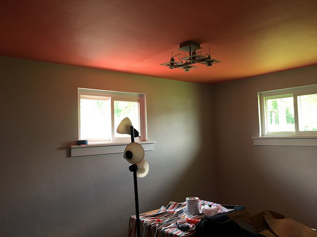 Baby girl nursery with coral pink and gray