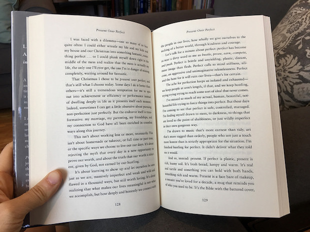 Present Over Perfect book