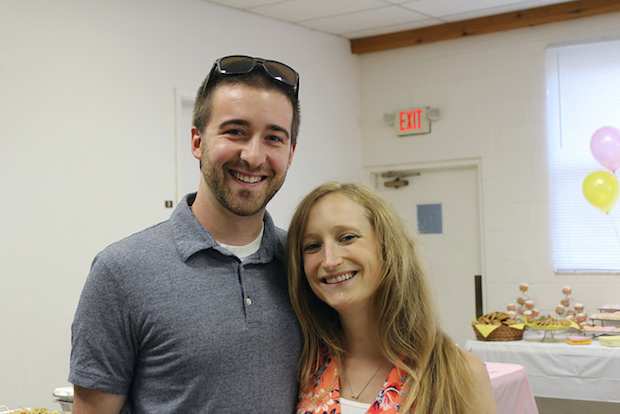 Young couple smiling