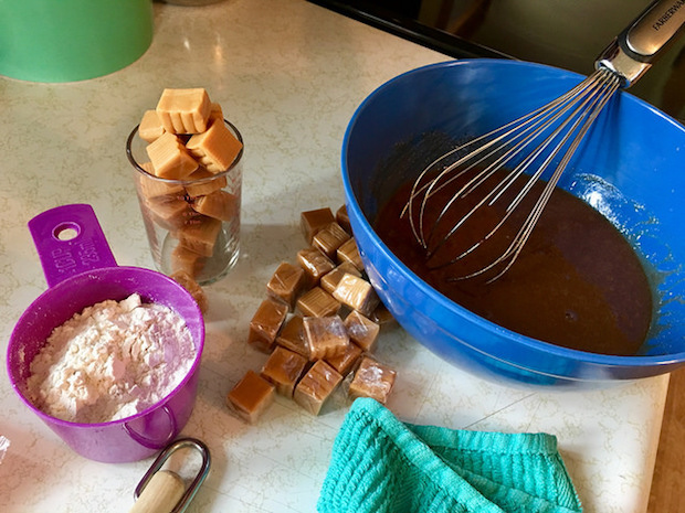 Smitten Kitchen salted caramel brownie ingredients