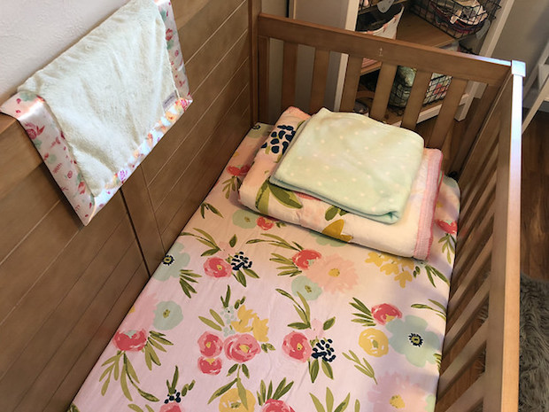 Baby girl crib bedding from Target Cloud Island