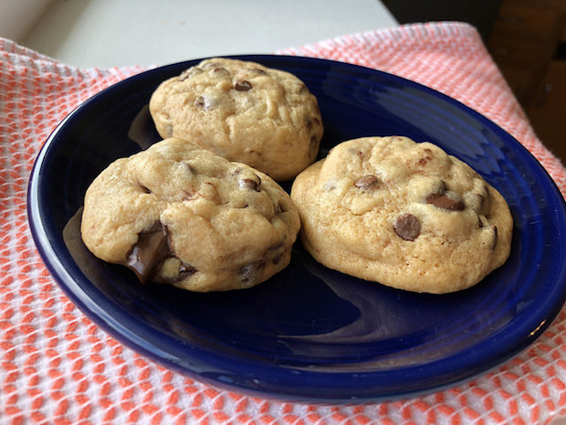 Malted milk chocolate chip cookies