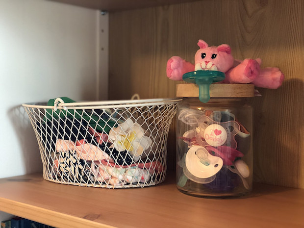 Baby girl pacifiers and headbands