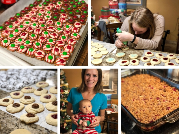 Christmas cookie baking