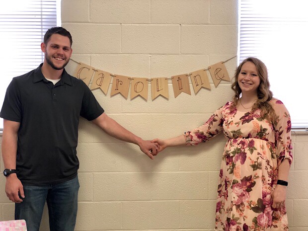 Baby shower banner for baby girl