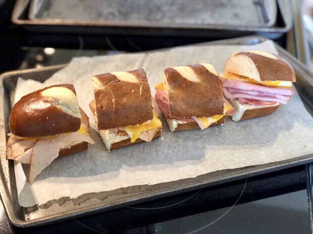 Pretzel freezer sandwich