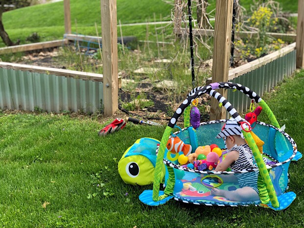 Sadie in the garden Baby infantino ball pit and activity gym by garden