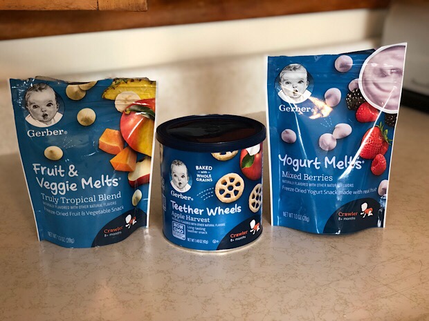 Gerber Yogurt Melts and Teether Wheels