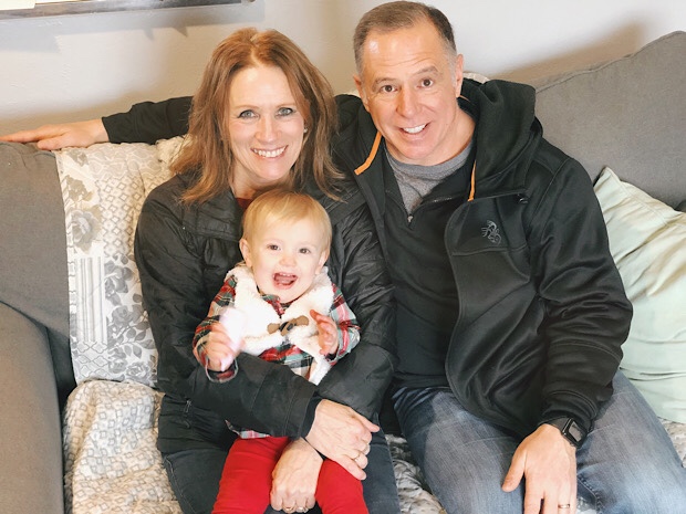 Grandparents with baby girl