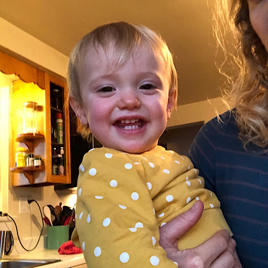 Baby with runny nose