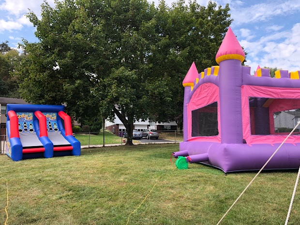 Bounce house and skee ball