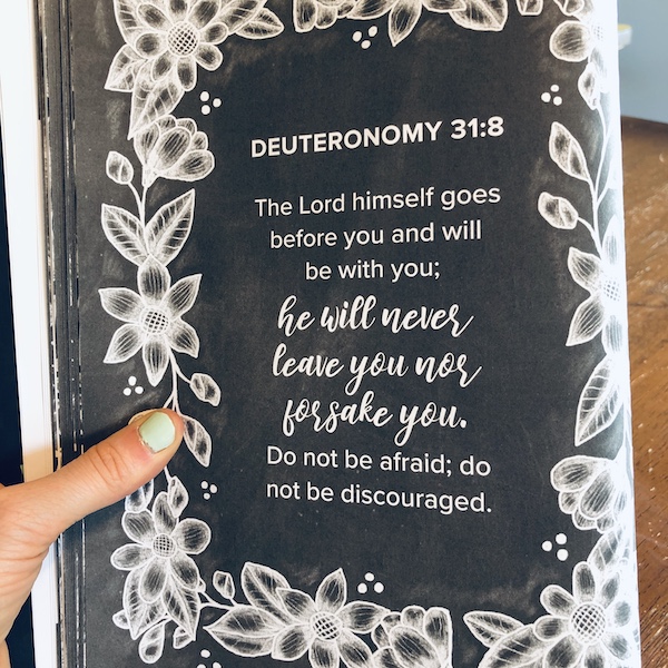 Deuteronomy 31:8 scripture art