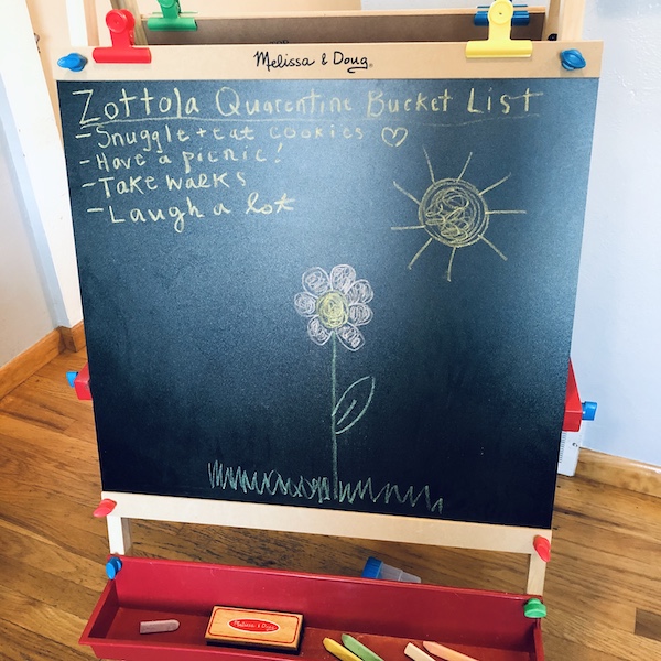 Quarentine bucket list for coronavirus