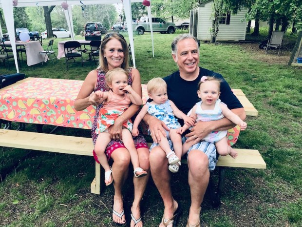 Grandparents with grand babies