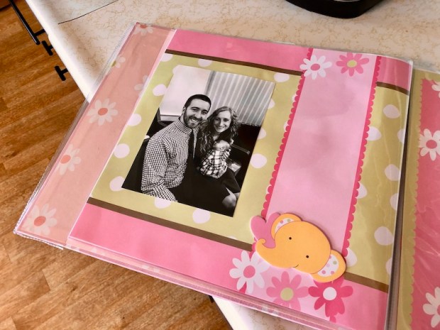 Scrapbook for baby girl