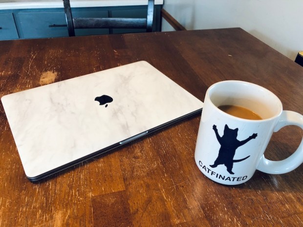 Coffee and Mac laptop Macbook