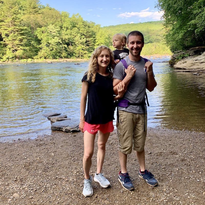 Family hiking at Ohiopyle