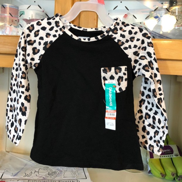 Garanamals leopart toddler long sleeve shirt from Walmart 