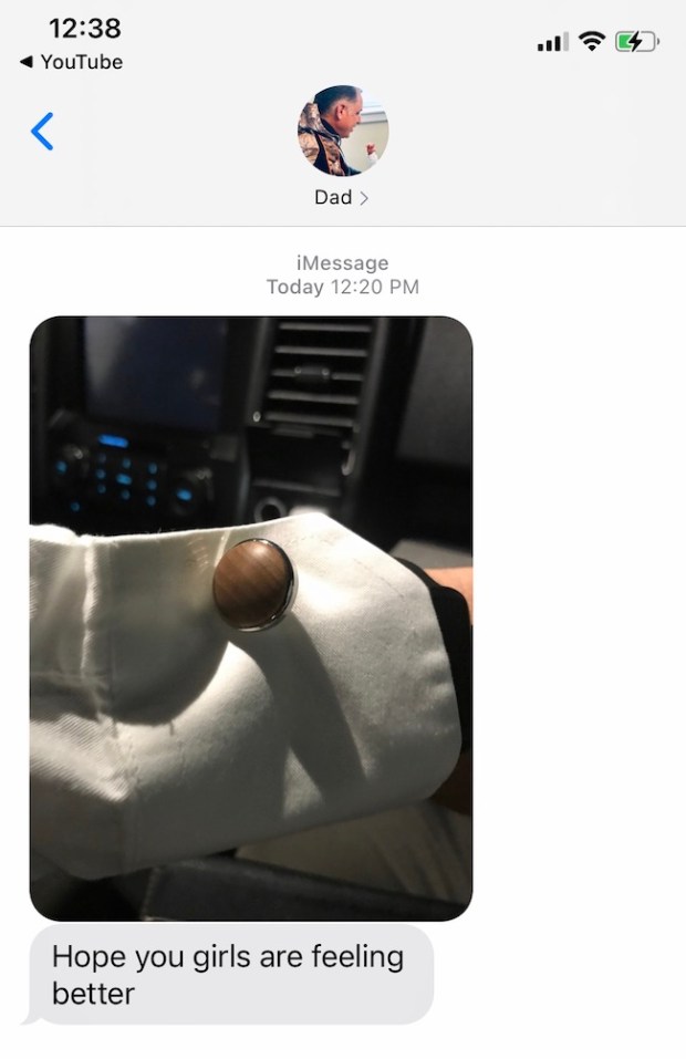 Cufflink made from ship