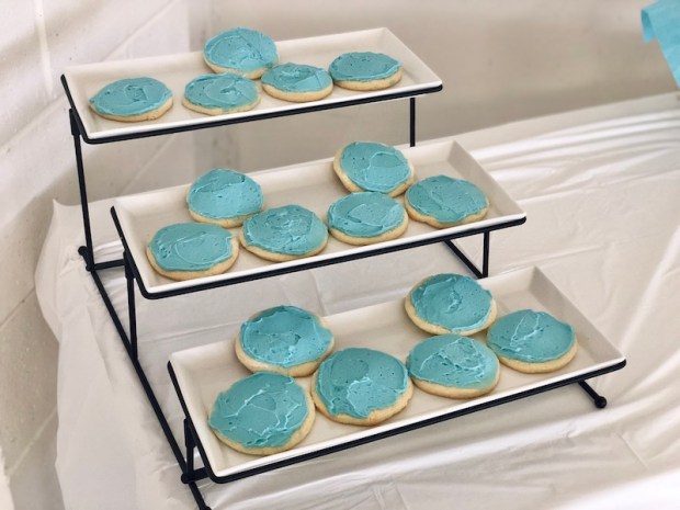 Baby shower cookies for boy