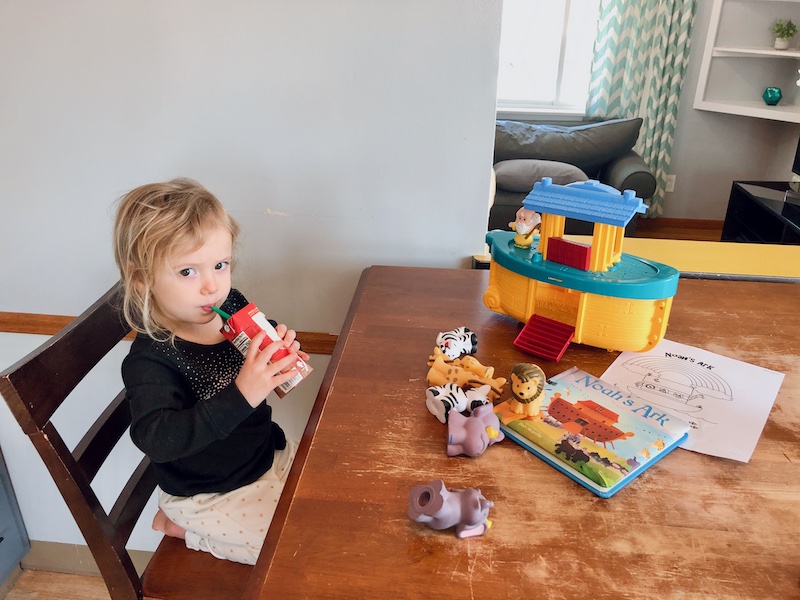 Noahs Ark lesson for toddler