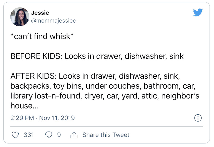 Before and after kids meme tweet