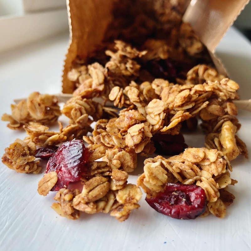 Cranberry orange granola