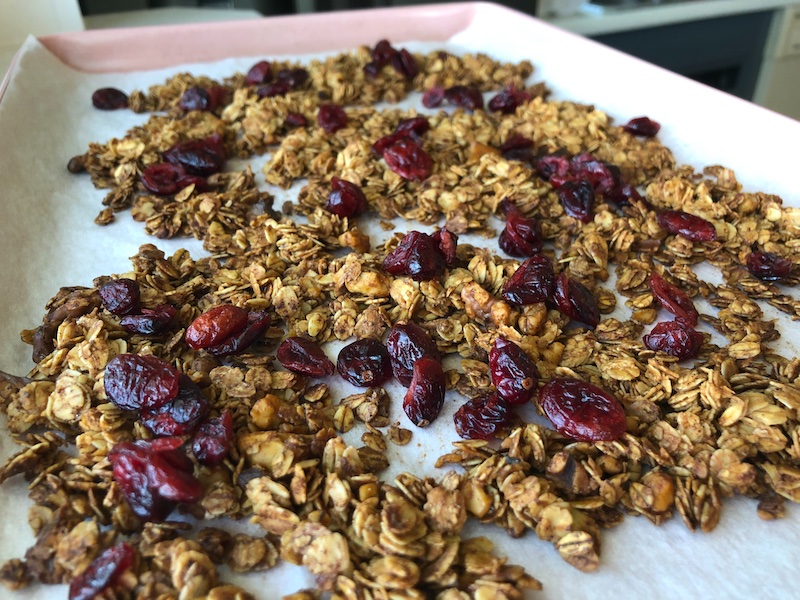 Cranberry orange granola