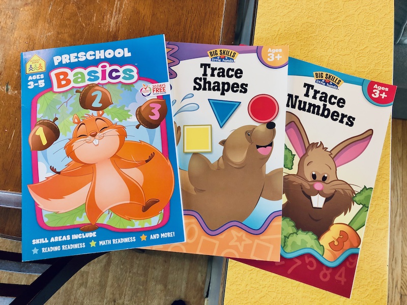 School Zone preschool workbook