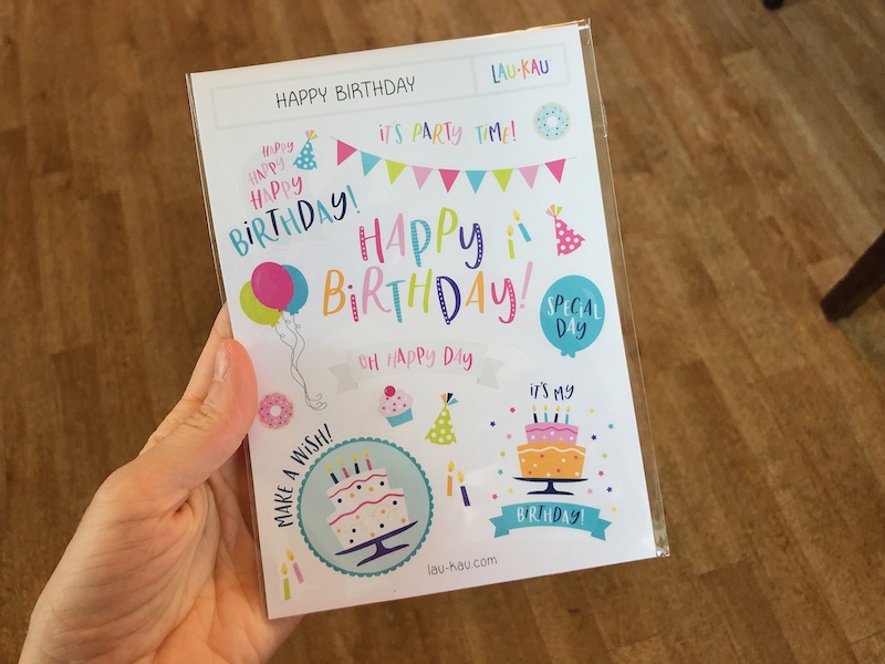 laukaucreative Etsy shop birthday stickers