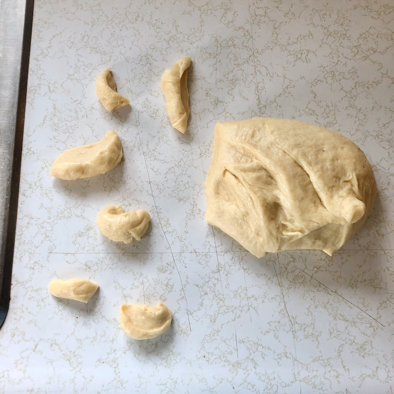 Challah bread dough