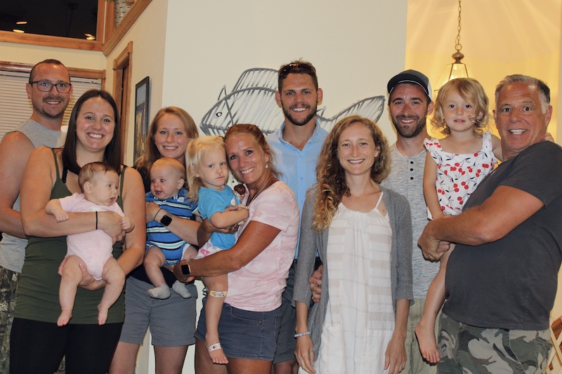 Family picture with three generations at the Outer Banks.