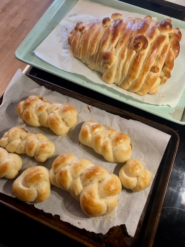 Challah bread cornucopia