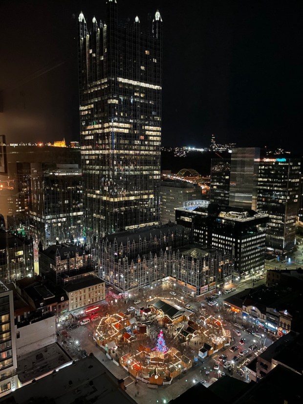 Market Square in Downtown Pittsburgh during People's Gas Holiday Market