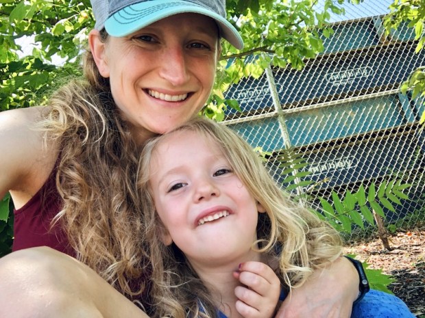 Mom and daughter selfie