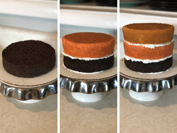 Three layer cake