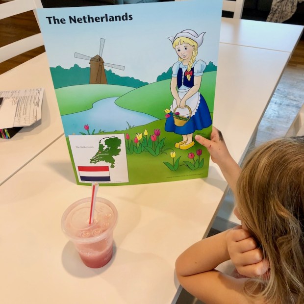 Abeka Netherlands flashcard for preschool homeschool