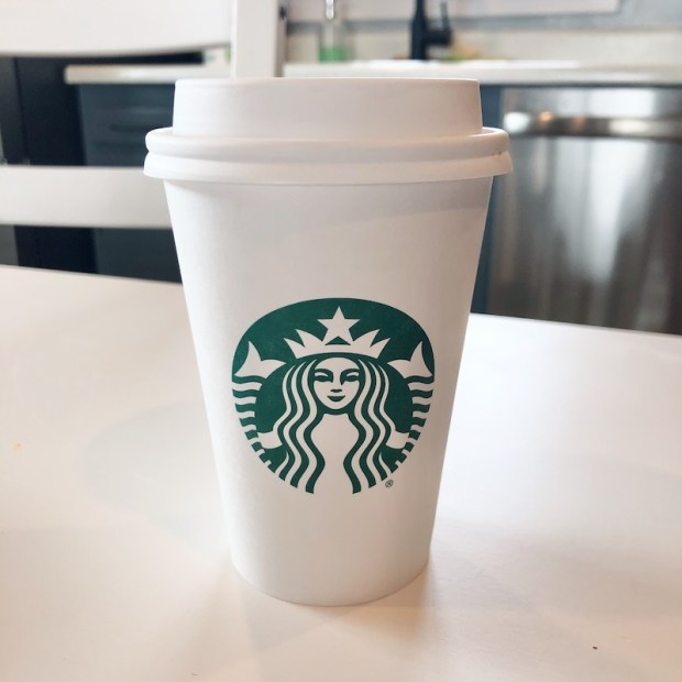 Starbucks coffee to-go cup